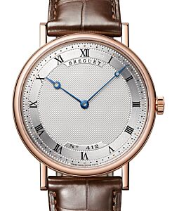 Breguet Classique 5157 Rose Gold 38mm/Leather Silvery Dial 5157BR/11/9V6