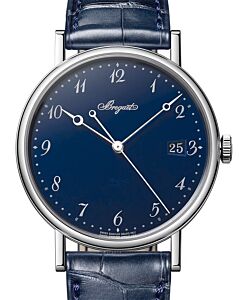 Breguet Classique 5177 White Gold 38mm/Leather Blue Dial 5177BB/2Y/9V6