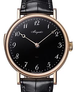 Breguet Classique Repetition Minutes 7637 Rose Gold 42mm/Leather Black Dial 7637BR/2N/9ZU