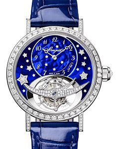 Breguet Classique Tourbillon 3358 White Gold 35mm Blue Mother of Pearl Diamond Dial 3358BB/VD/986 D0