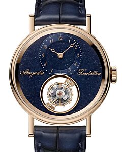 Breguet Classique Tourbillon Sideral 7255 Gold 38mm Aventurine Blue Dial 7255BH/2Y/9VU