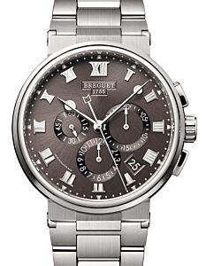 Breguet Marine Chronographe 5527 Titanium 42mm/Bracelet Slate Dial 5527TI/G2/TW0