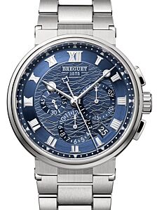 Breguet Marine Chronographe 5527 White Gold 42mm/Bracelet Blue Dial 5527BB/Y2/BW0