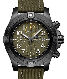 Breitling Avenger Chronograph 45 Night Mission DLC Titanium Military Green Dial V13317101L1X1