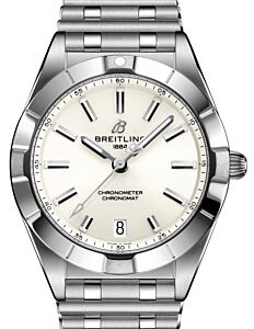 Breitling Chronomat 32 Ladies Watch Quartz Stainless Steel 32mm White Dial A77310101A2A1
