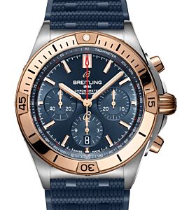 Breitling Chronomat B01 42 Steel/Red Gold Blue Dial UB0134101C1S1