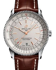 Breitling Navitimer Automatic 41 Stainless Steel 41mm Silver Dial A17326211G1P1 - BRAND NEW