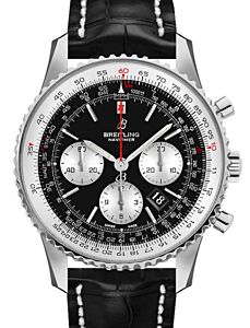 Breitling Navitimer B01 Chronograph 43 Stainless Steel 43mm Black Dial AB0121211B1P1 - BRAND NEW