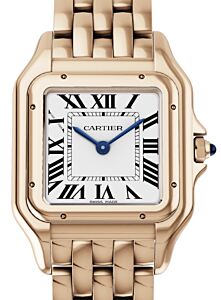 Panthere de Cartier Medium Quartz Rose Gold Silver Dial WGPN0007