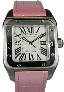 CARTIER W20126X8 SANTOS 100 STAINLESS STEEL BRAND NEW