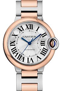 Cartier Ballon Bleu de Cartier Steel/Rose Gold 36mm Silver Dial W2BB0033