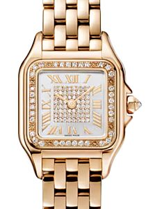 Panthere de Cartier Small Quartz Rose Gold Diamond Bezel & Dial WJPN0039