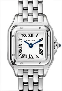Panthere de Cartier Mini Quartz Steel Silver Dial WSPN0012