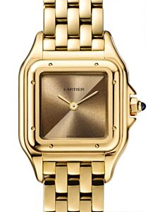 Panthere de Cartier Small Quartz Yellow Gold Golden Brown Dial WGPN0031