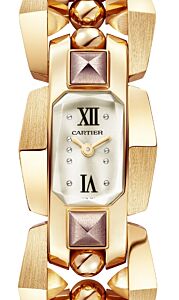 Clash [Un]limited Quartz Small Yellow and Purple Gold Silvered Sunray Dial WGMB0002