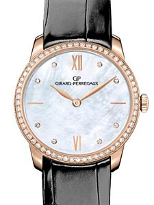 Girard Perregaux 1966 30MM Pink Rose Gold Mother of Pearl Diamond Dial & Bezel 49528D52A771-CK6A