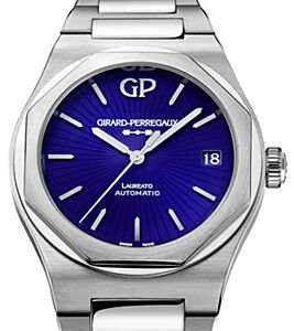 Girard Perregaux Laureato 42mm Eternity Edition Steel Blue Enamel Dial 81010-11-432-11A - BRAND NEW