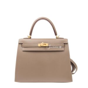 Hermes Kelly 25 Epsom Etoupe Gold Hardware - BRAND NEW