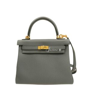 Hermes Kelly 25 Togo Vert Amande Gold Hardware - BRAND NEW
