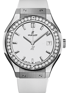 Hublot Classic Fusion Titanium White Diamonds 33mm 581.NE.2010.RW.1204