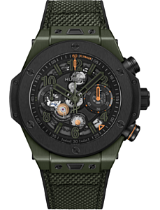 Hublot Big Bang Reloaded Dark Green Ceramic 44mm Matte Black Skeleton Dial 421.GM.1149.NR.RLD