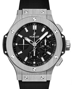 Hublot Big Bang Original Chronograph Steel 44mm Black Dial Rubber Strap 301.SX.1170.RX - BRAND NEW