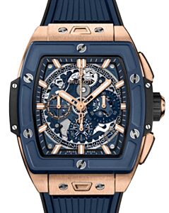 Hublot Shaped Spirit of Big Bang King Gold Blue Ceramic 42mm 642.OL.7180.RX