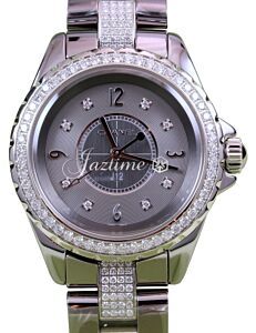 Chanel J12 H3105 Chromatic Ladies 33mm Titanium Gray Ceramic Diamond - BRAND NEW