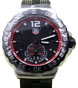 TAG Heuer Formula 1 WAU1114.FT6024 42mm Black Index Stainless Steel Rubber Date BRAND NEW