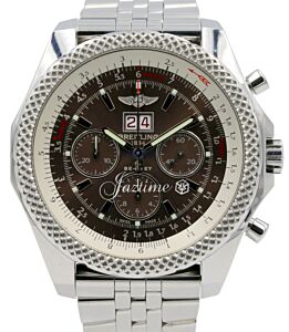 Breitling Bentley 6.75 A44364 Speed Havana Brown Stainless Steel Chronograph BOX/PAPERS