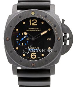 Panerai Submersible Carbotech? Carbon Fibre 47mm Black Dial Rubber Strap PAM00616 - BRAND NEW