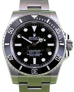 Rolex Submariner No Date Stainless Steel  40mm Black Dial 114060 - PRE-OWNED