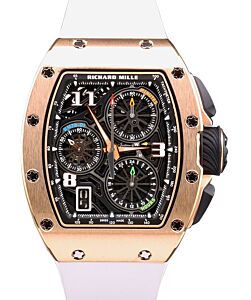Richard Mille Lifestyle Flyback Chronograph Rose Gold Skeleton Dial RM72-01 - PRE OWNED