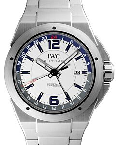 IWC Schaffhausen IW324404 Ingenieur Dual Time White Arabic Index Stainless Steel 43mm Automatic