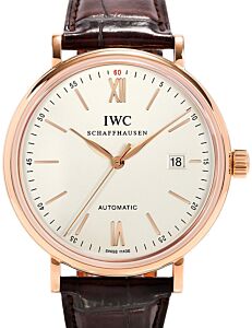 IWC Portofino Automatic Silver Dial 40mm Rose Gold IW356504