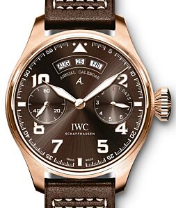 IWC Big Pilot's Watch Annual Calendar Edition "Antoine De Saint Exupery" Red Gold Brown Dial IW502706