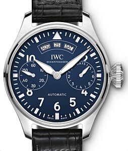 IWC Big Pilot's Watch Annual Calendar Edition "150 Years" Steel Blue Dial IW502708