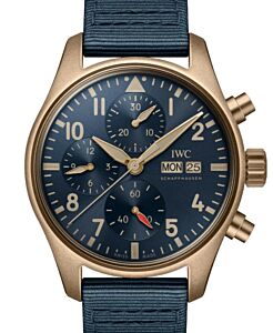IWC Pilot's Watch Chronograph 41 Bronze Blue Dial IW388109