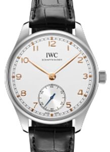 IWC Portugieser Automatic 40 Steel Silver Dial Leather Strap IW358303