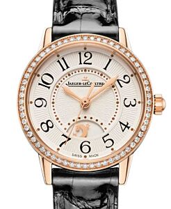 Jaeger-LeCoultre Rendez-Vous Classic Night & Day Automatic 29mm Pink Rose Gold Diamond Bezel Leather Strap Q3468430