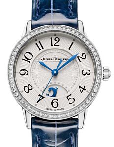 Jaeger-LeCoultre Rendez-Vous Classic Night & Day Automatic 29mm Steel Diamond Bezel Leather Strap Q3468430