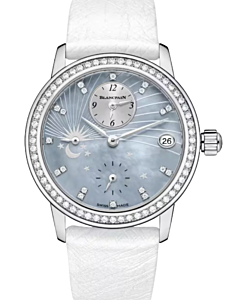 Blancpain Ladybird Double Fuseau Horaire White Gold 34mm Blue Mother of Pearl Dial 3760 1954L 95A - BRAND NEW
