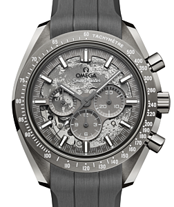 Omega Speedmaster "Dark Side of the Moon" Chronograph Grey Side of the Moon Ceramic Rubber Strap 310.92.44.50.06.002