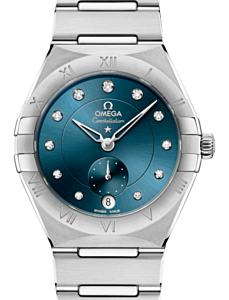 Omega Constellation Co-Axial Master Chronometer 34mm Steel Peacock Blue Dial 131.10.34.20.53.001
