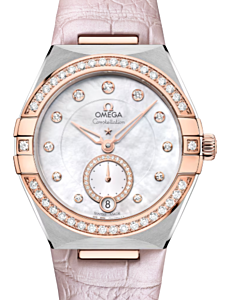 Omega Constellation Co-Axial Master Chronometer 34mm Steel-Sedna Gold Mother of Pearl Dial  131.28.34.20.55.001