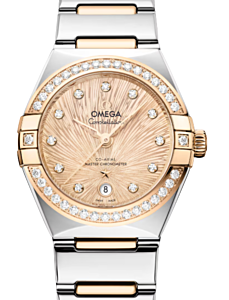 Omega Constellation Co-Axial Master Chronometer 29mm Steel Moonshine-Gold  Yellow Dial 131.25.29.20.58.002