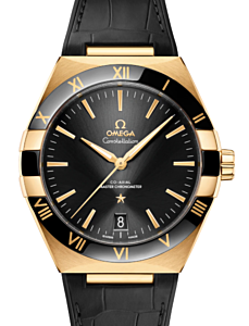 Omega Constellation Co-Axial Master Chronometer 41mm  Yellow Gold Sun-Brushed Black Dial  131.63.41.21.01.001