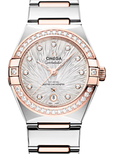 Omega Constellation Co-Axial Master Chronometer 29mm Steel Sedna Gold  Silver Dial 131.25.29.20.52.003