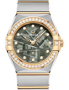 Omega Constellation Co-Axial Master Chronometer 28mm Steel Yellow Gold Green Dial   131.25.28.60.99.002