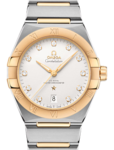 Omega Constellation Co-Axial Master Chronometer 39mm Steel Yellow Gold Silver Dial 131.20.39.20.52.002